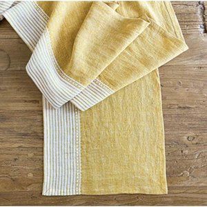 Park Hill Collection EAW06032 Linen Kitchen Table Runner, 72-inch Length